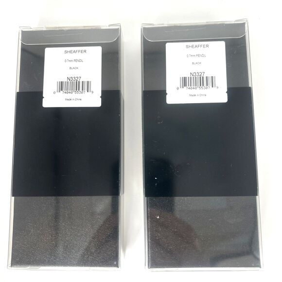 SHEAFFER LOT OF 2- SENTINEL N3327 PENCILS 0.7mm Matte Black w/Gold Tone Trim NEW - Picture 4 of 4